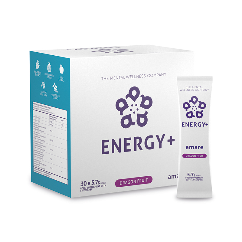 Energy+ geeft je een natuurlijke energieboost met botanische ingrediënten, zonder de nervositeit of dip die je bij cafeïne kunt ervaren.